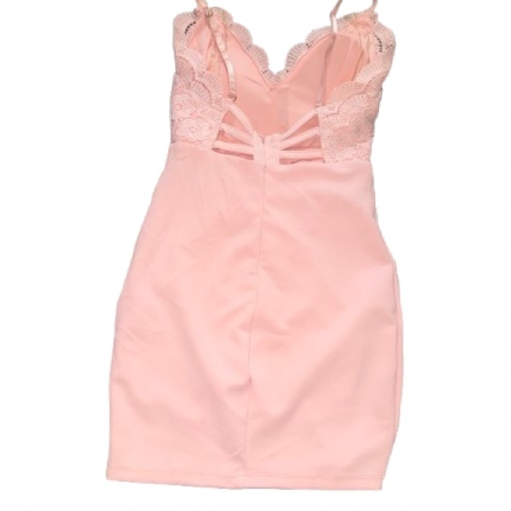 Fashion Nova Blush Lace Chemise - Picture 2 of 3